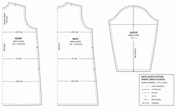 Men's Kurta pattern sheet