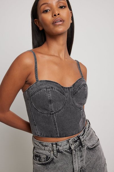 Strapped bustier