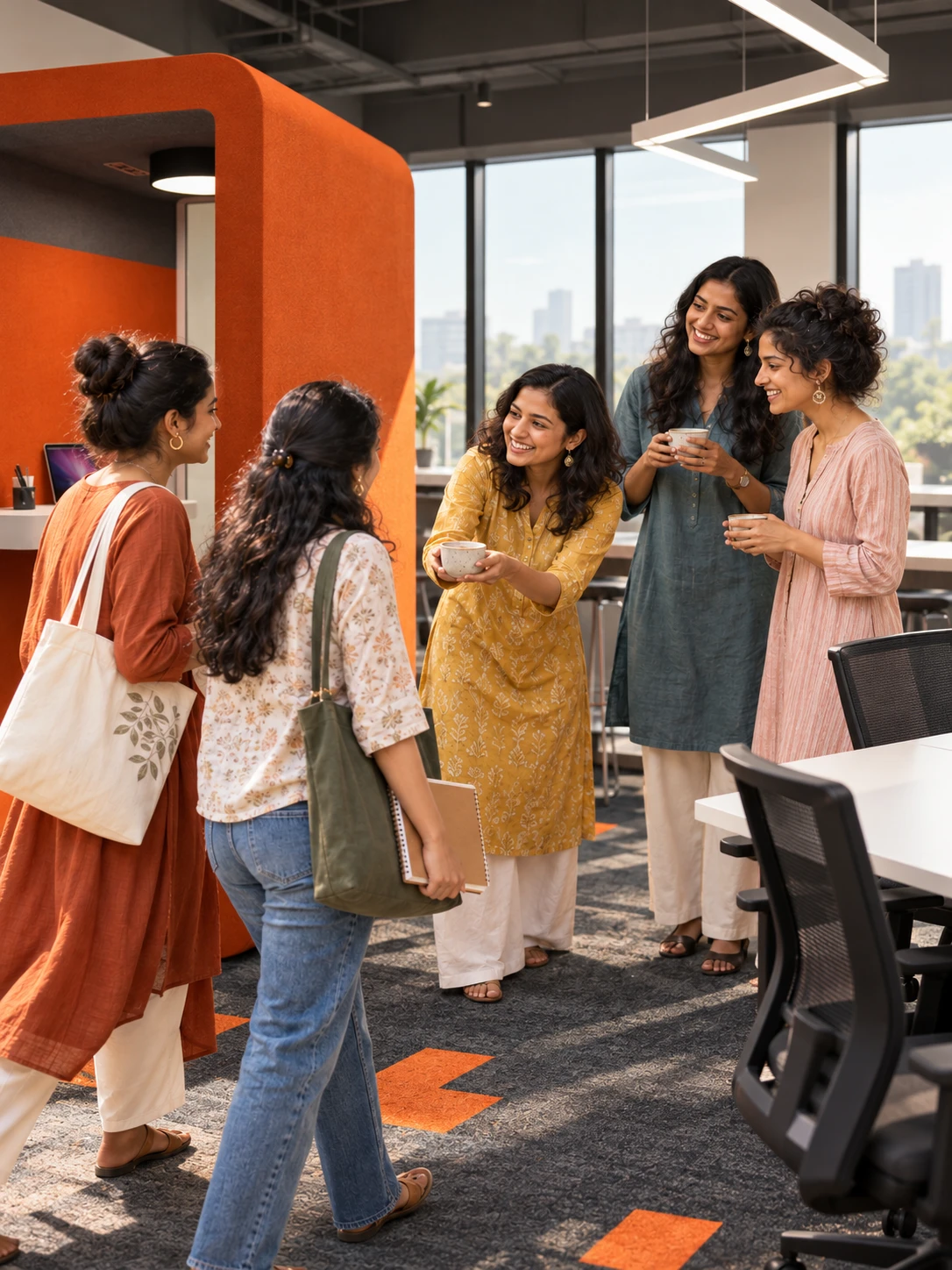 A warm chai-break moment