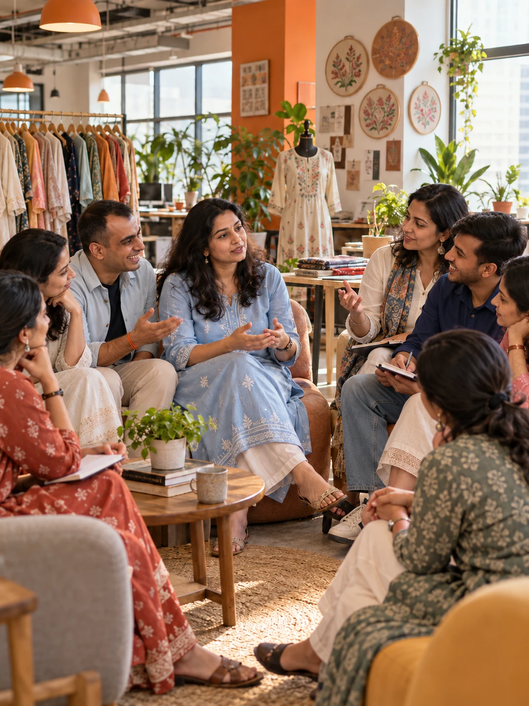 A founder in the hot seat with the room on her side