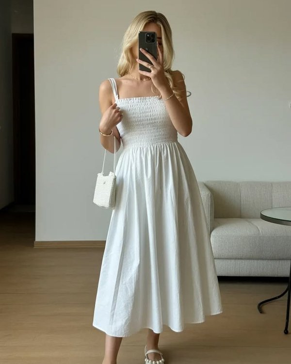 Shirred dress