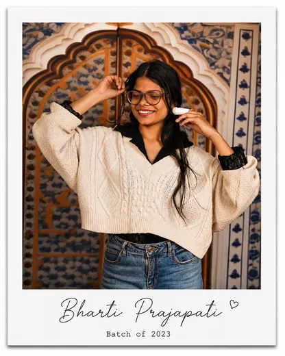 Bharti Prajapati — Batch of 2023
