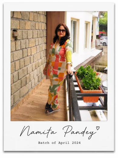 Namita Pandey — Batch of April 2024