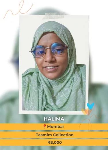 Halima, Mumbai — Tasmim Collection, ₹8,000 a month